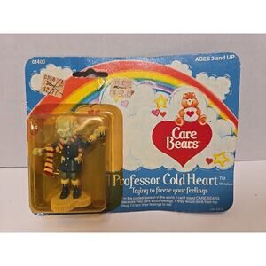 1982 VTG Professor Cold Heart Trying To Freeze Your Feelings Care Bears NOS